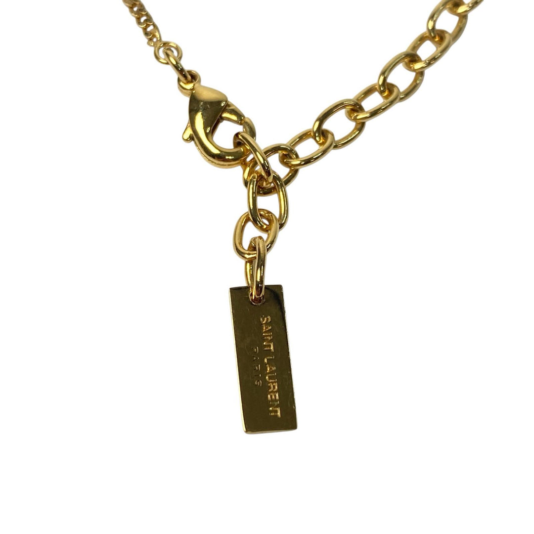 サンローラン SAINT LAURENT ツイスト YSL ペンダント ネックレス レディース
