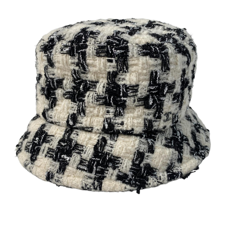シャネル CHANEL ツイード ココマーク バケットハット #S レディース