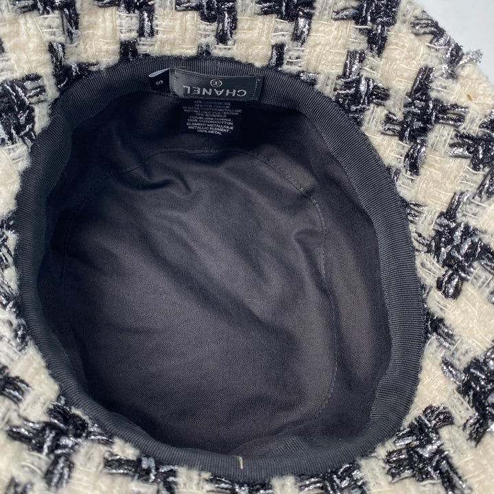 シャネル CHANEL ツイード ココマーク バケットハット #S レディース
