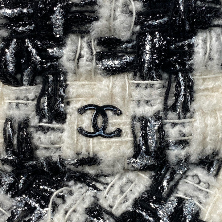 シャネル CHANEL ツイード ココマーク バケットハット #S レディース