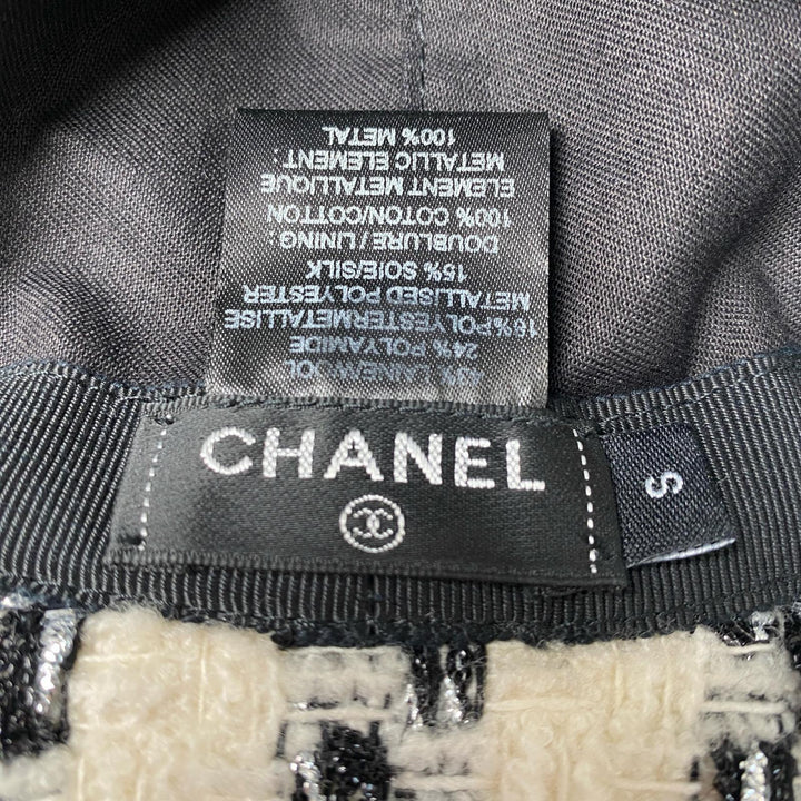 シャネル CHANEL ツイード ココマーク バケットハット #S レディース