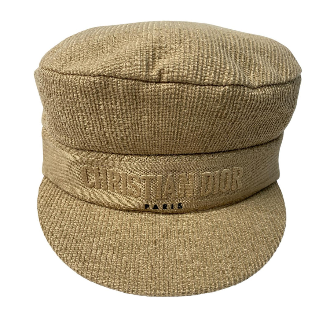 美品 ディオール DIOR キャスケット 帽子 コットン #58 レディース