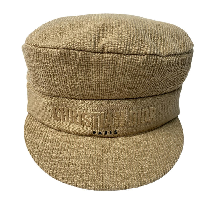 美品 ディオール DIOR キャスケット 帽子 コットン #58 レディース