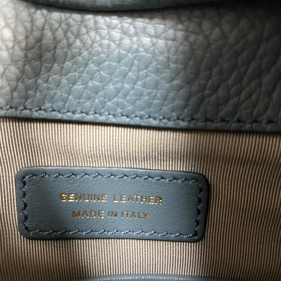 トッズ TOD's オーボエ ミニレザー 2way ショルダーバッグ ライトブルー 斜めがけ クロスボディ レディース