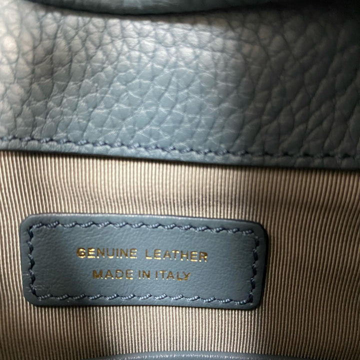 トッズ TOD's オーボエ ミニレザー 2way ショルダーバッグ ライトブルー 斜めがけ クロスボディ レディース