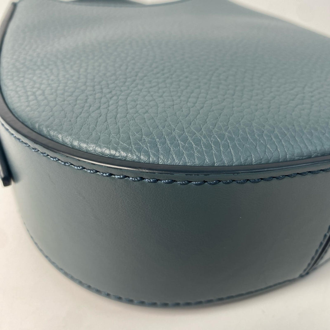 トッズ TOD's オーボエ ミニレザー 2way ショルダーバッグ ライトブルー 斜めがけ クロスボディ レディース