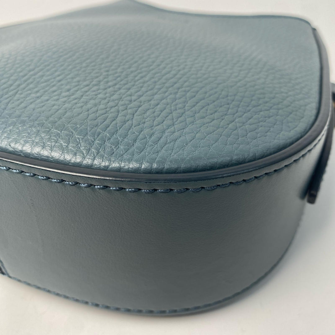 トッズ TOD's オーボエ ミニレザー 2way ショルダーバッグ ライトブルー 斜めがけ クロスボディ レディース