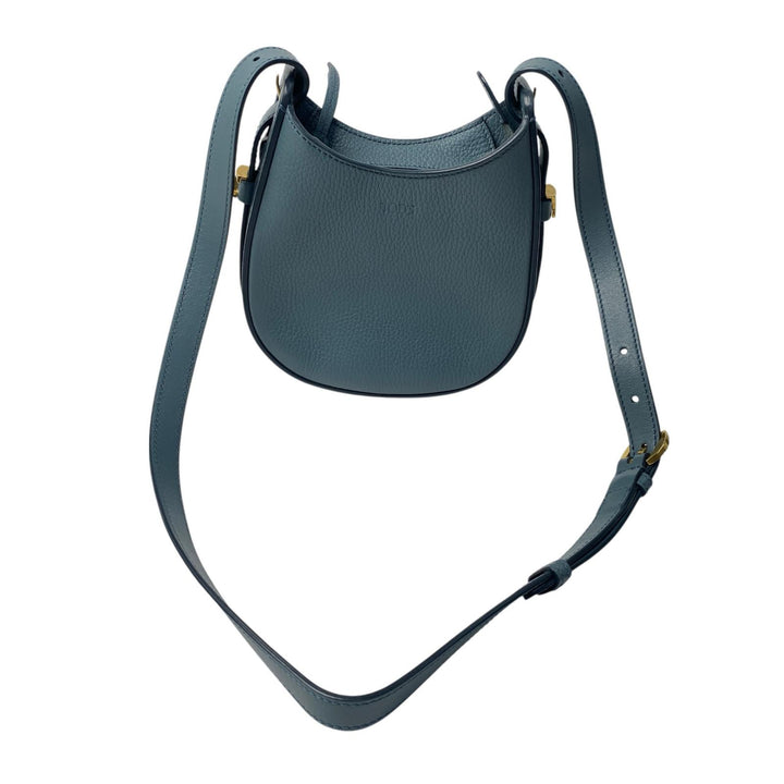 トッズ TOD's オーボエ ミニレザー 2way ショルダーバッグ ライトブルー 斜めがけ クロスボディ レディース