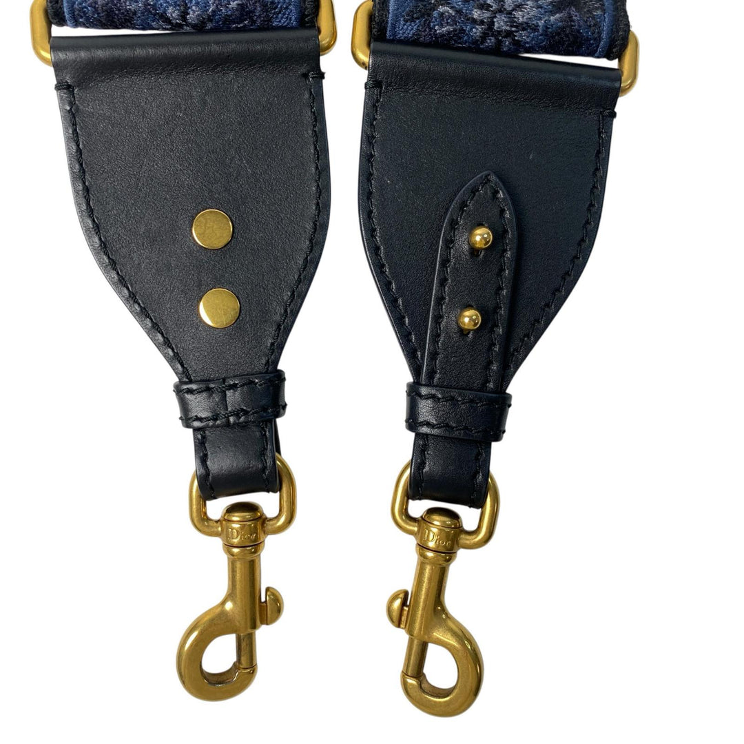 ディオール DIOR エンブロイダリー スタッズ付 ショルダーストラップ レディース