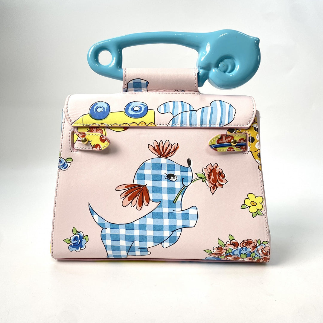 [入手困難] MOSCHINO モスキーノ レディース キャリコアニマル 2way ショルダーバッグ ハンドバッグ 斜めがけ クロスボディ