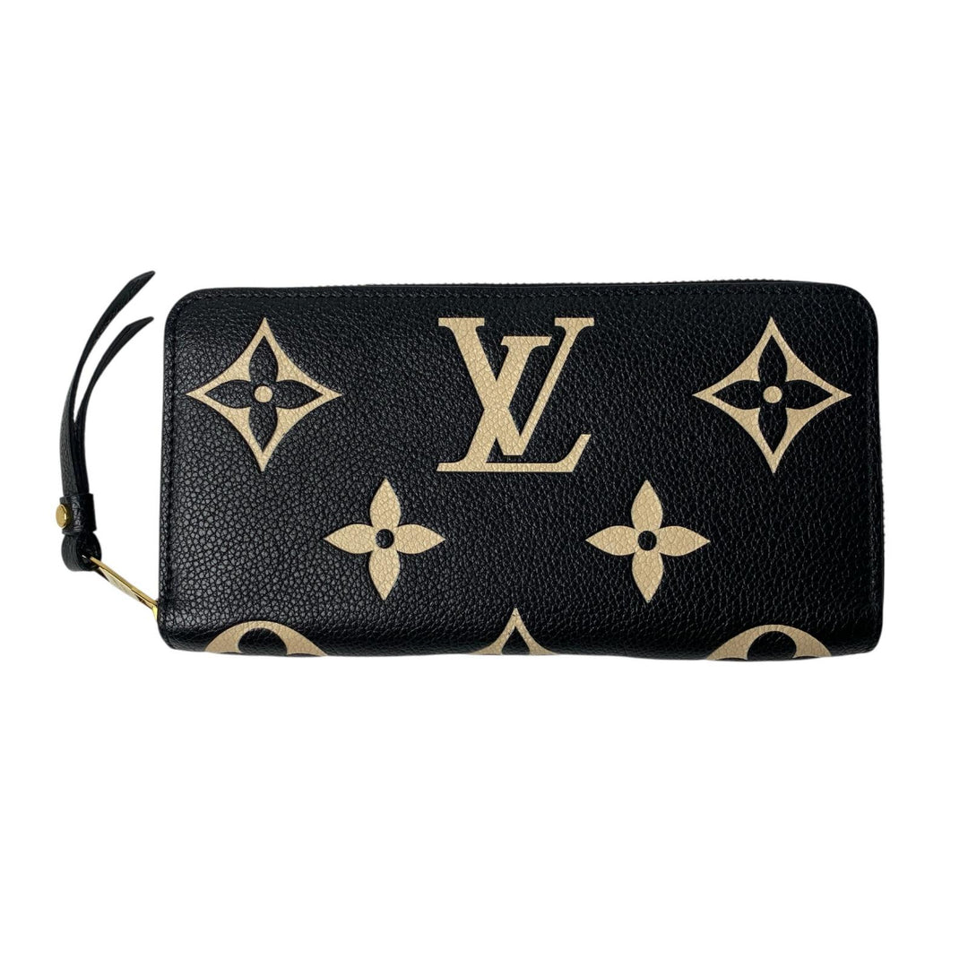 美品 ルイ ヴィトン LOUIS VUITTON モノグラム アンプラント バイカラー ジッピーウォレット M80481 IC