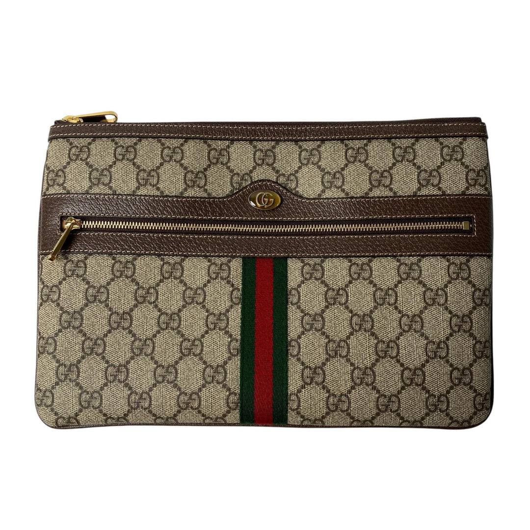 未使用 グッチ GUCCI GGスプリーム クラッチバッグ 517551 メンズ