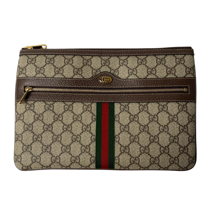 未使用 グッチ GUCCI GGスプリーム クラッチバッグ 517551 メンズ