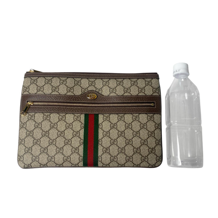 未使用 グッチ GUCCI GGスプリーム クラッチバッグ 517551 メンズ