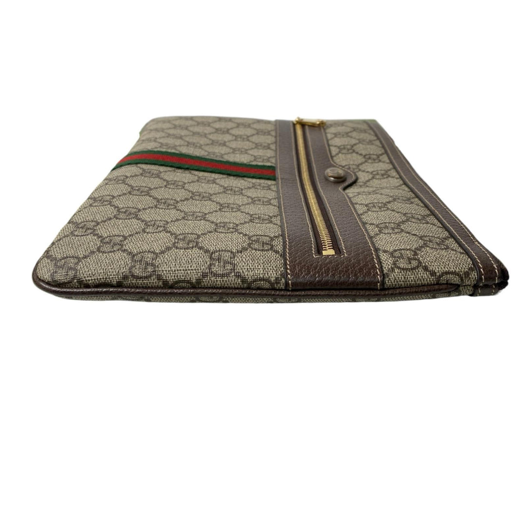 未使用 グッチ GUCCI GGスプリーム クラッチバッグ 517551 メンズ