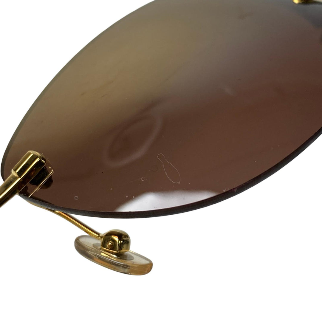 カルティエ Cartier パンテール サングラス フレームレス 度なし レディース