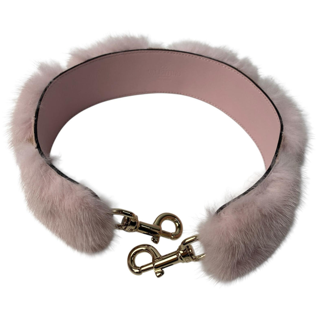 美品 ヴァレンティノガラヴァーニ valentino garavani ロックスタッズ レザーファー ショルダーストラップ レディース
