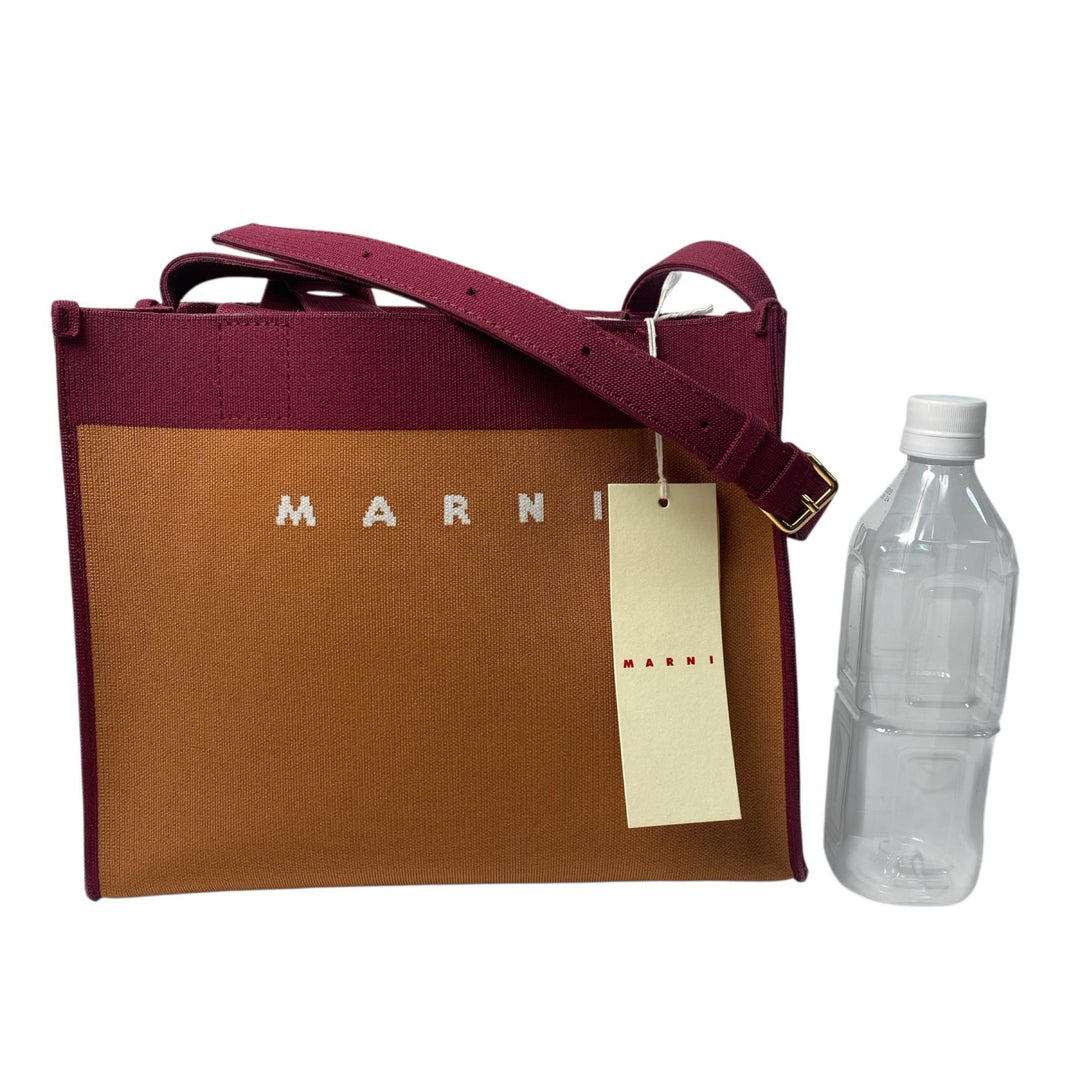 マルニ MARNI ジャガード ロゴ 2WAY ショルダーバッグ ハンドバッグ 斜めがけ クロスボディ レディース