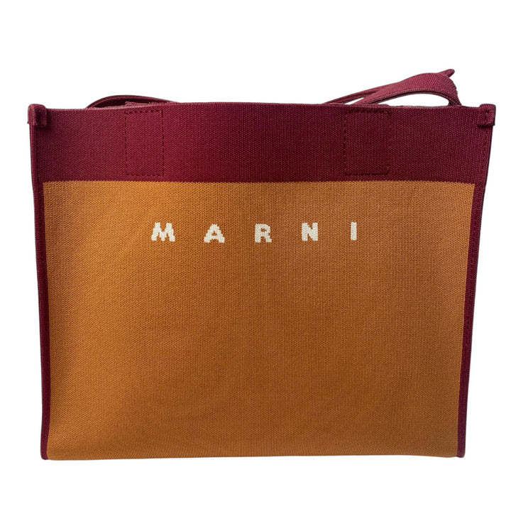マルニ MARNI ジャガード ロゴ 2WAY ショルダーバッグ ハンドバッグ 斜めがけ クロスボディ レディース