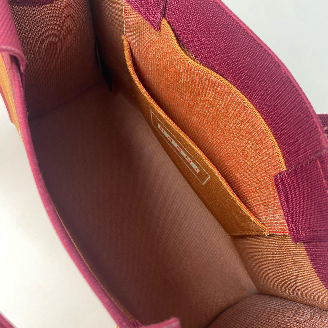 マルニ MARNI ジャガード ロゴ 2WAY ショルダーバッグ ハンドバッグ 斜めがけ クロスボディ レディース