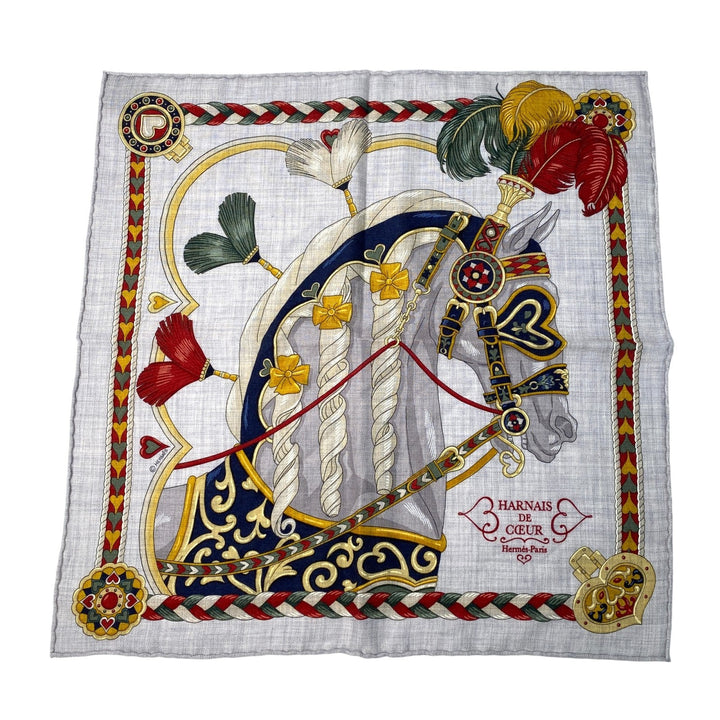 未使用 エルメス HERMES レディース カレ ガヴロッシュ 45 アルネ・ドゥ・クール