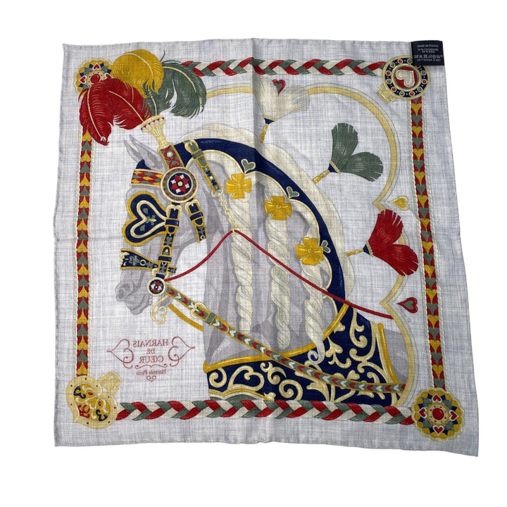 未使用 エルメス HERMES レディース カレ ガヴロッシュ 45 アルネ・ドゥ・クール