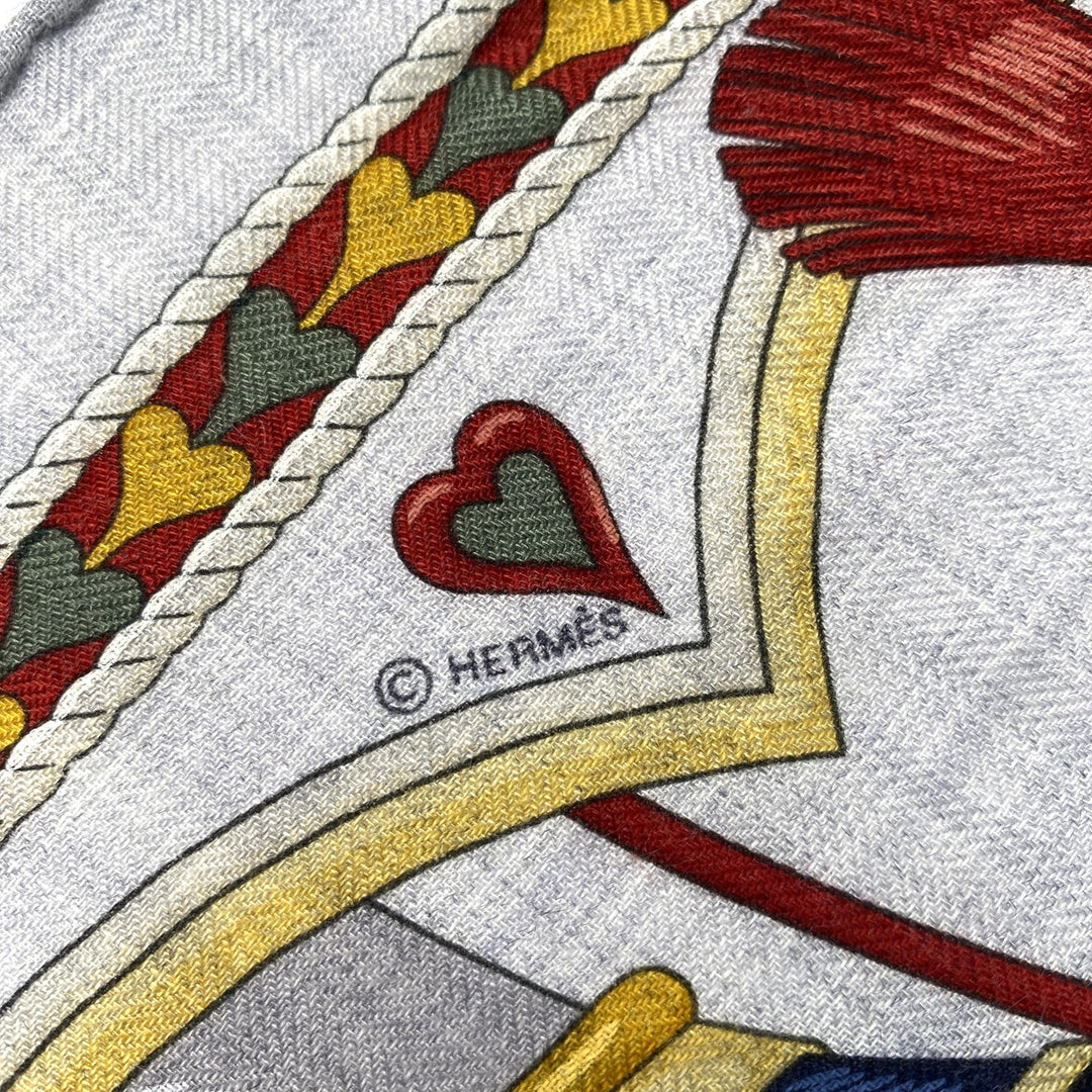 未使用 エルメス HERMES レディース カレ ガヴロッシュ 45 アルネ・ドゥ・クール