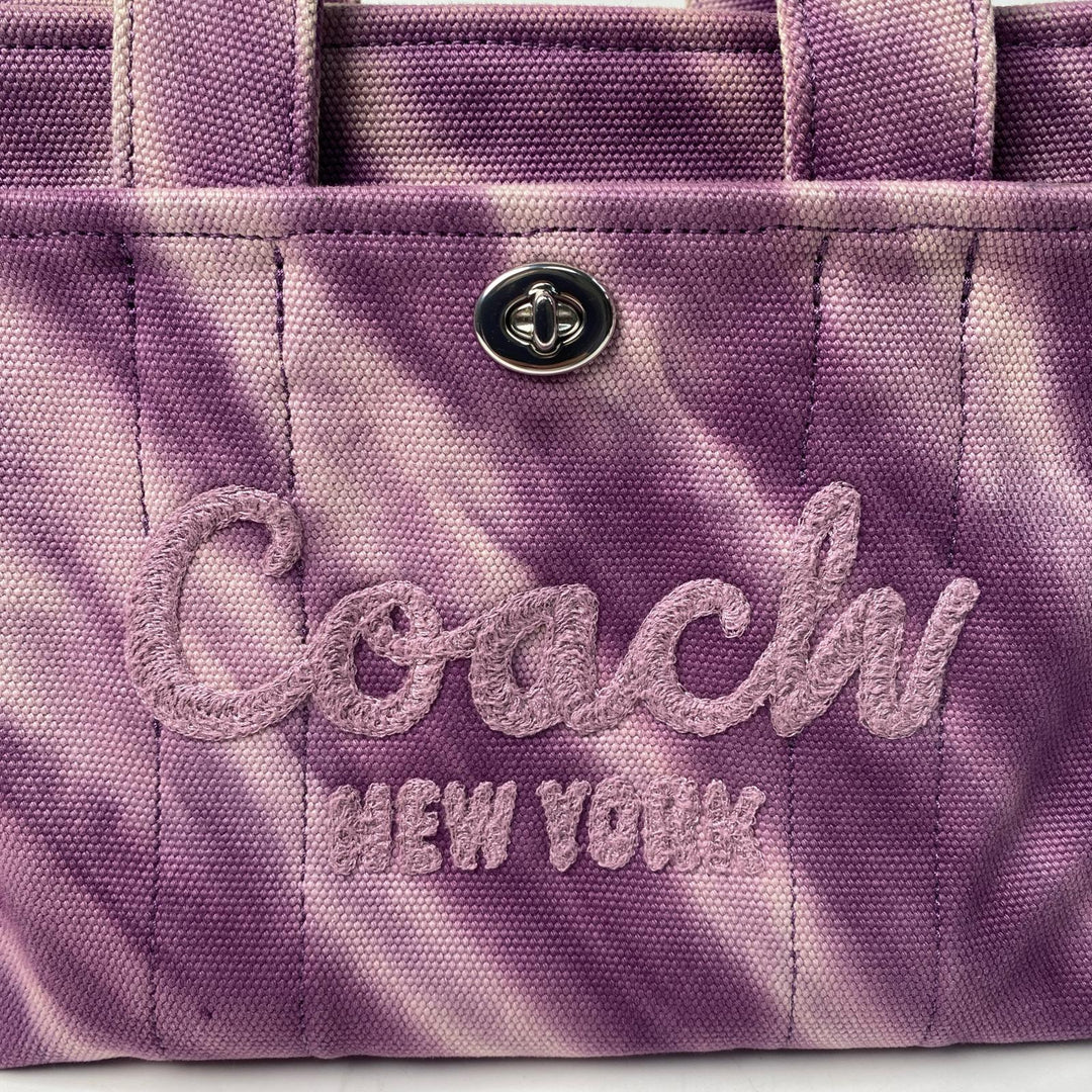 コーチ COACH カーゴトートバッグ 26・タイダイ キャンバス 2way ショルダーバッグ 斜めがけ クロスボディレディース