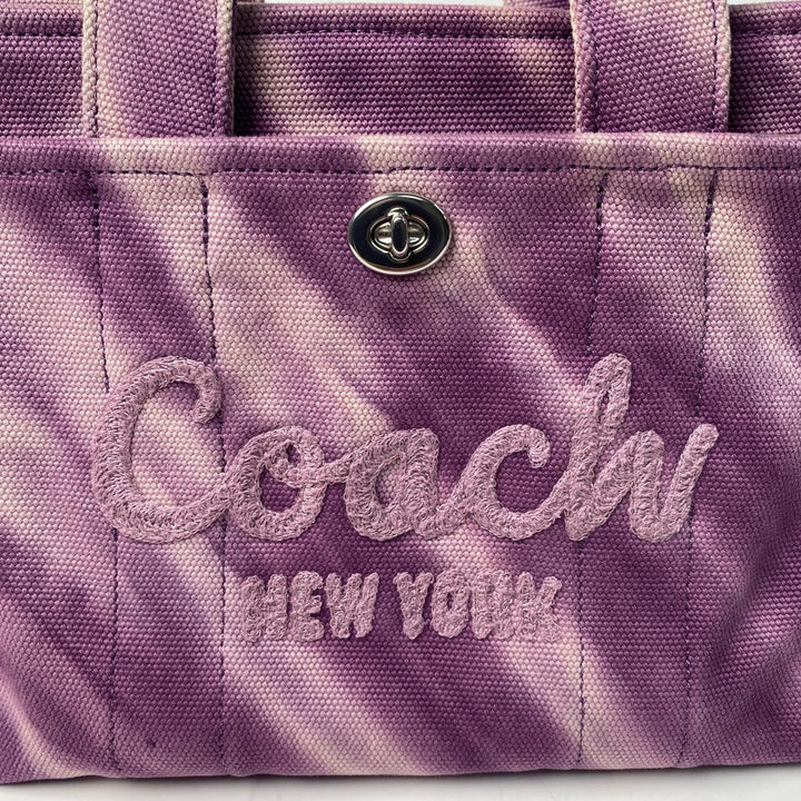コーチ COACH カーゴトートバッグ 26・タイダイ キャンバス 2way ショルダーバッグ 斜めがけ クロスボディレディース