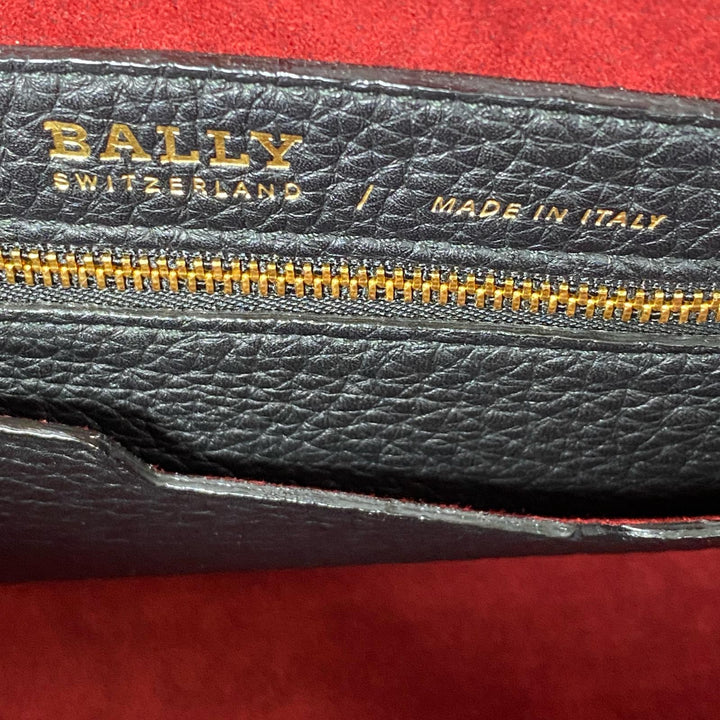 美品 バリー BALLY ソメット レザーハンドバッグ 　ブラック　黒　レディース