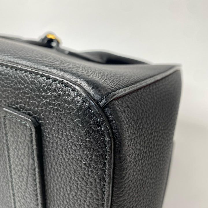 美品 バリー BALLY ソメット レザーハンドバッグ 　ブラック　黒　レディース