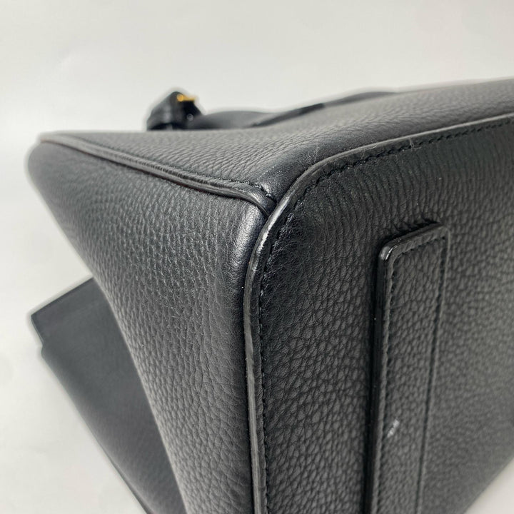美品 バリー BALLY ソメット レザーハンドバッグ 　ブラック　黒　レディース