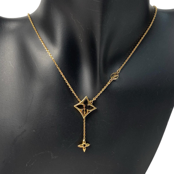 美品 ルイヴィトン LOUIS VUITTON フラワーグラム ネックレス M01234 レディース