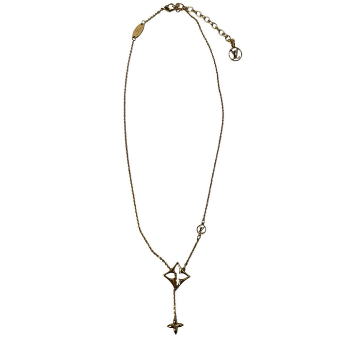 美品 ルイヴィトン LOUIS VUITTON フラワーグラム ネックレス M01234 レディース