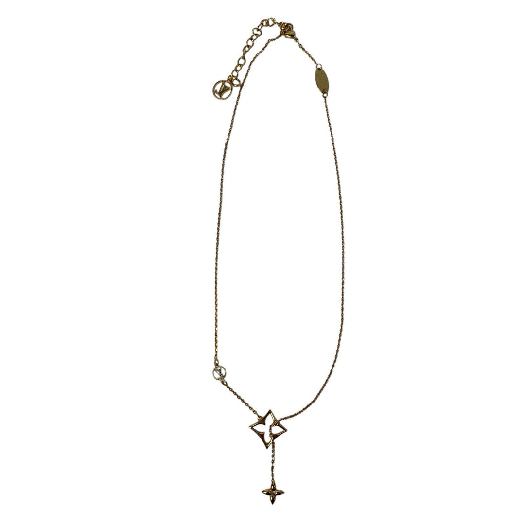 美品 ルイヴィトン LOUIS VUITTON フラワーグラム ネックレス M01234 レディース