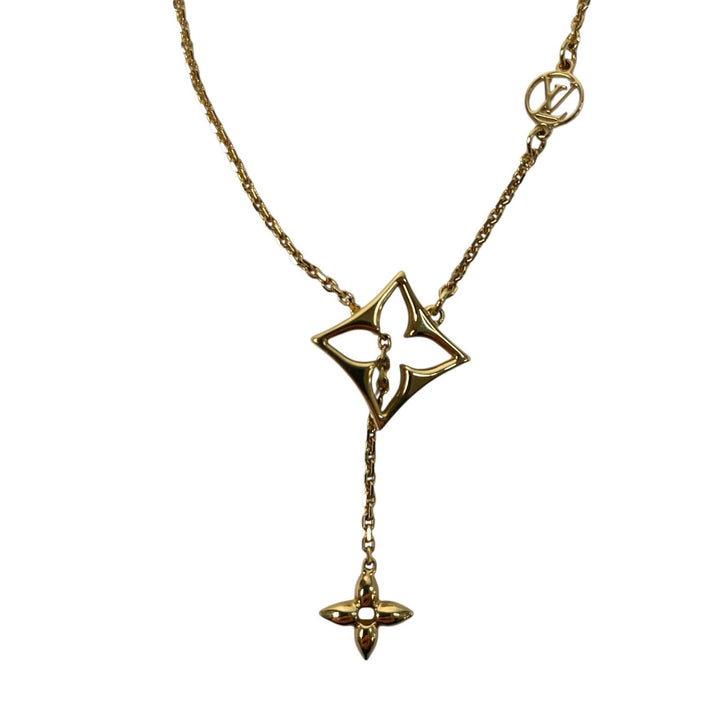 美品 ルイヴィトン LOUIS VUITTON フラワーグラム ネックレス M01234 レディース