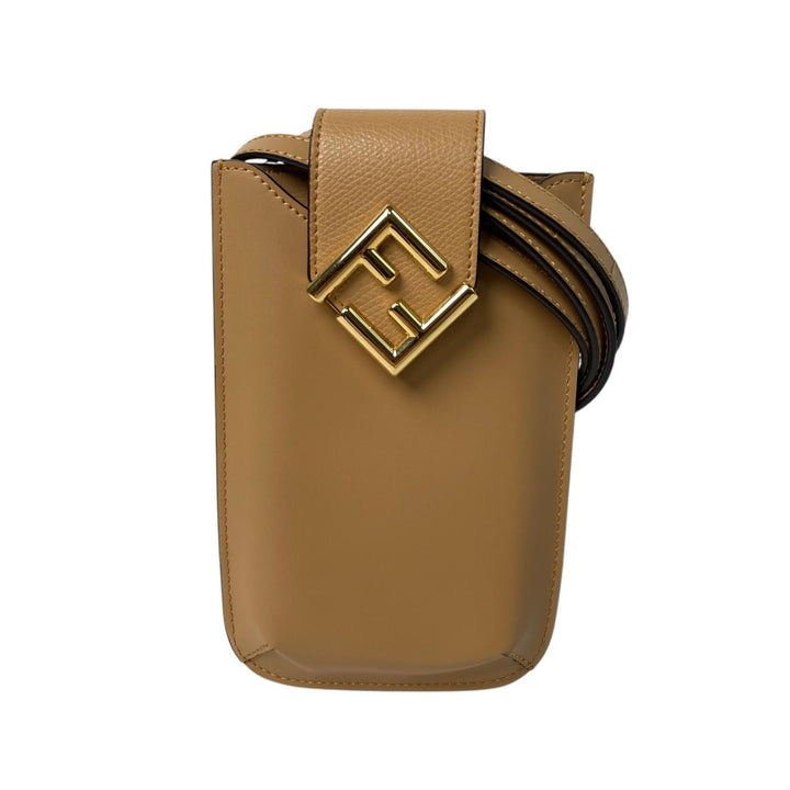 美品 フェンディ FENDI FFダイヤモンド フォンポーチ 7AS188 スマホショルダー 斜めがけ クロスボディ レディース