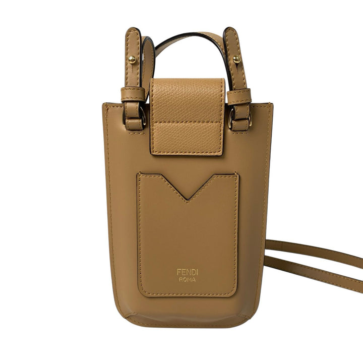 美品 フェンディ FENDI FFダイヤモンド フォンポーチ 7AS188 スマホショルダー 斜めがけ クロスボディ レディース