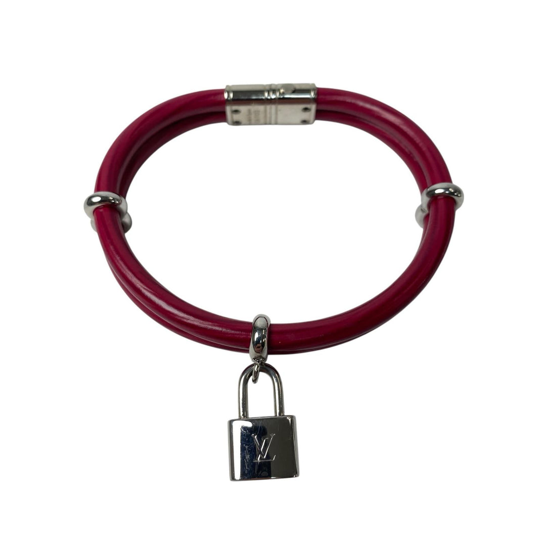 ルイヴィトン LOUIS VUITTON カデナ レザー ブレスレット CA1103 レディース