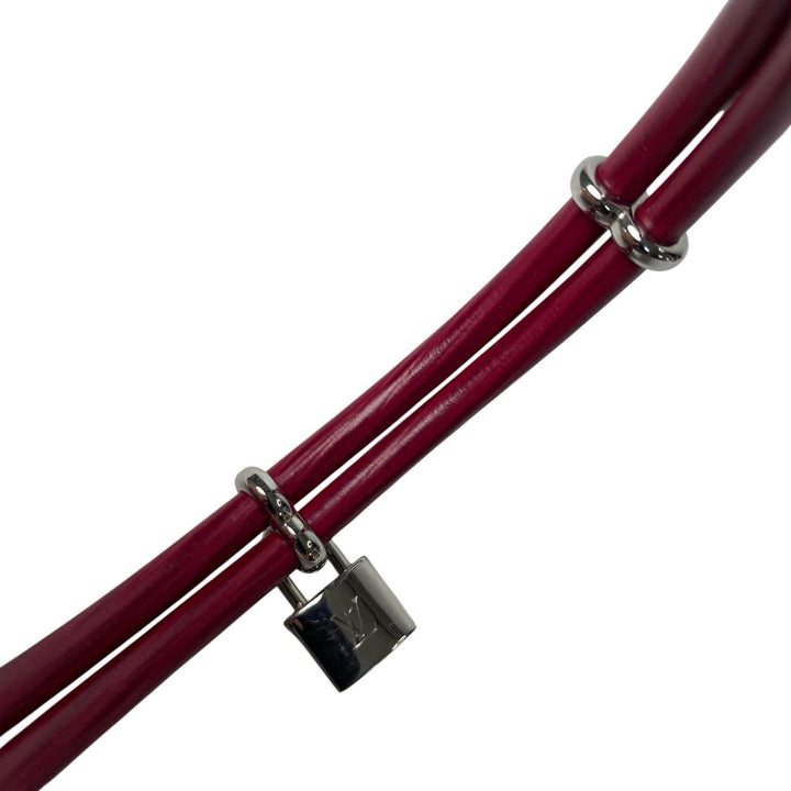 ルイヴィトン LOUIS VUITTON カデナ レザー ブレスレット CA1103 レディース