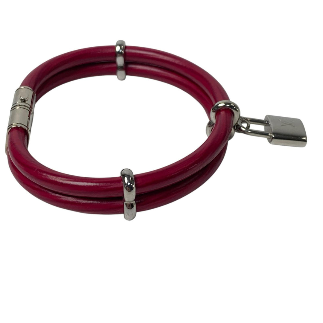 ルイヴィトン LOUIS VUITTON カデナ レザー ブレスレット CA1103 レディース