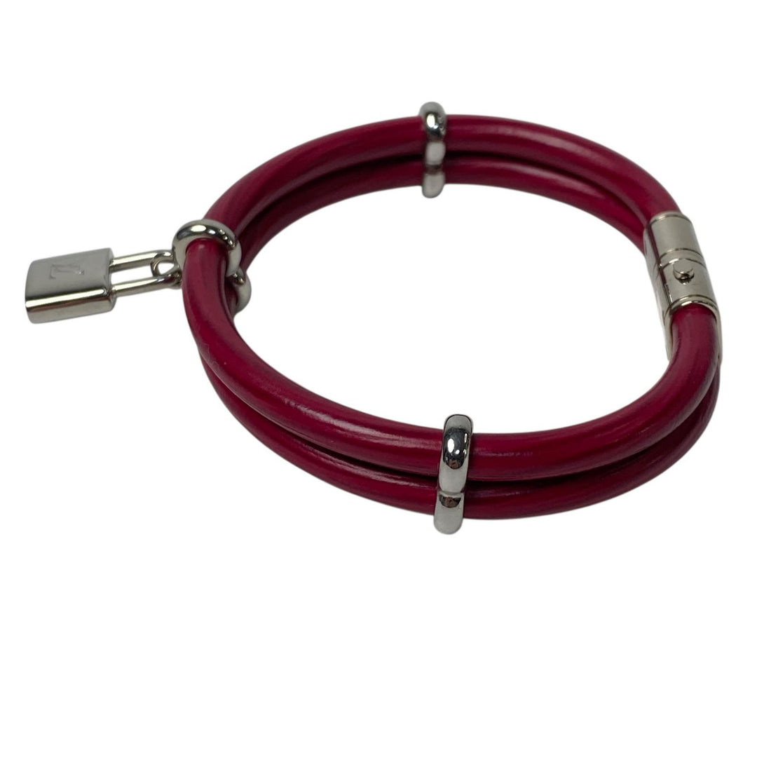 ルイヴィトン LOUIS VUITTON カデナ レザー ブレスレット CA1103 レディース
