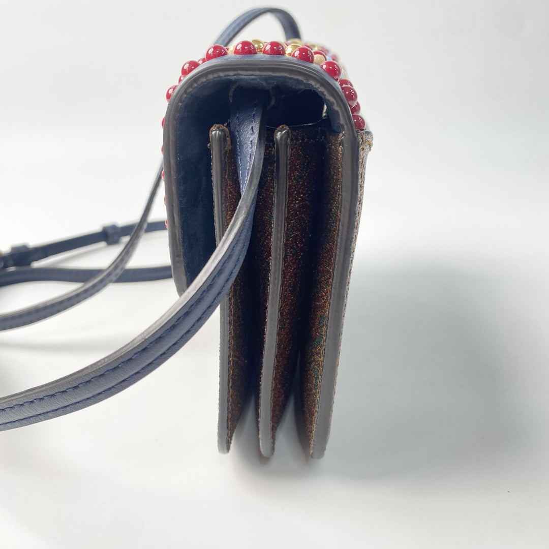 現行モデル 新品 エトロ ETRO レディース エッセンシャル ビーズ ミニバッグ ショルダーバッグ 斜めがけ クロスボディ