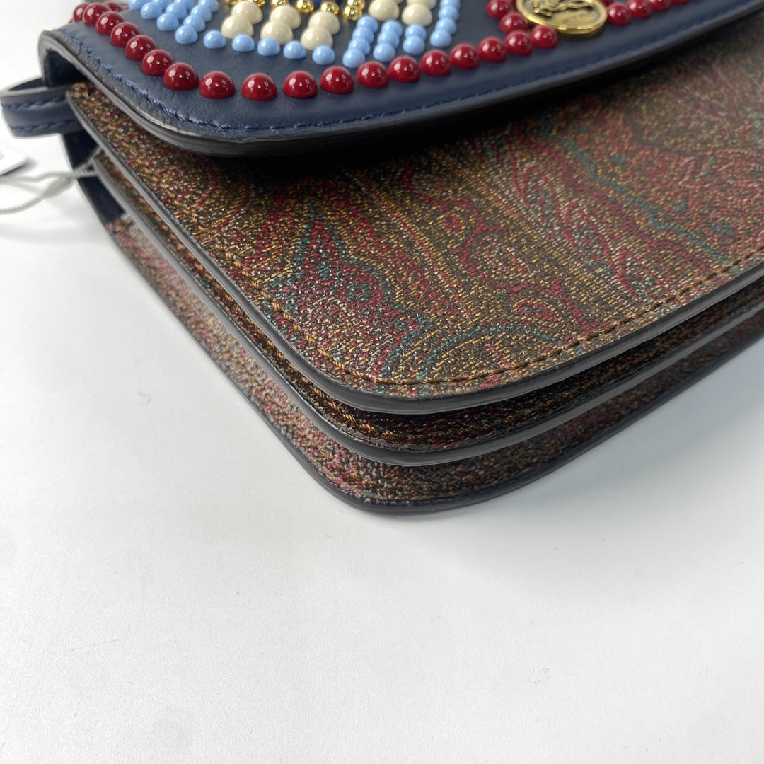 現行モデル 新品 エトロ ETRO レディース エッセンシャル ビーズ ミニバッグ ショルダーバッグ 斜めがけ クロスボディ