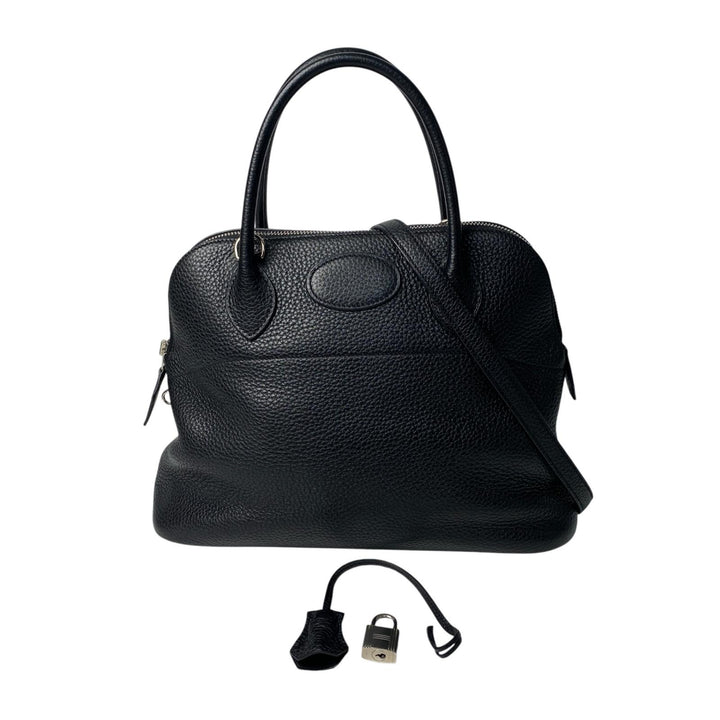 エルメス HERMES ボリード31 2way ハンドバッグ ショルダーバッグ 黒 ブラック トリヨン T刻印 SV金具 レディース