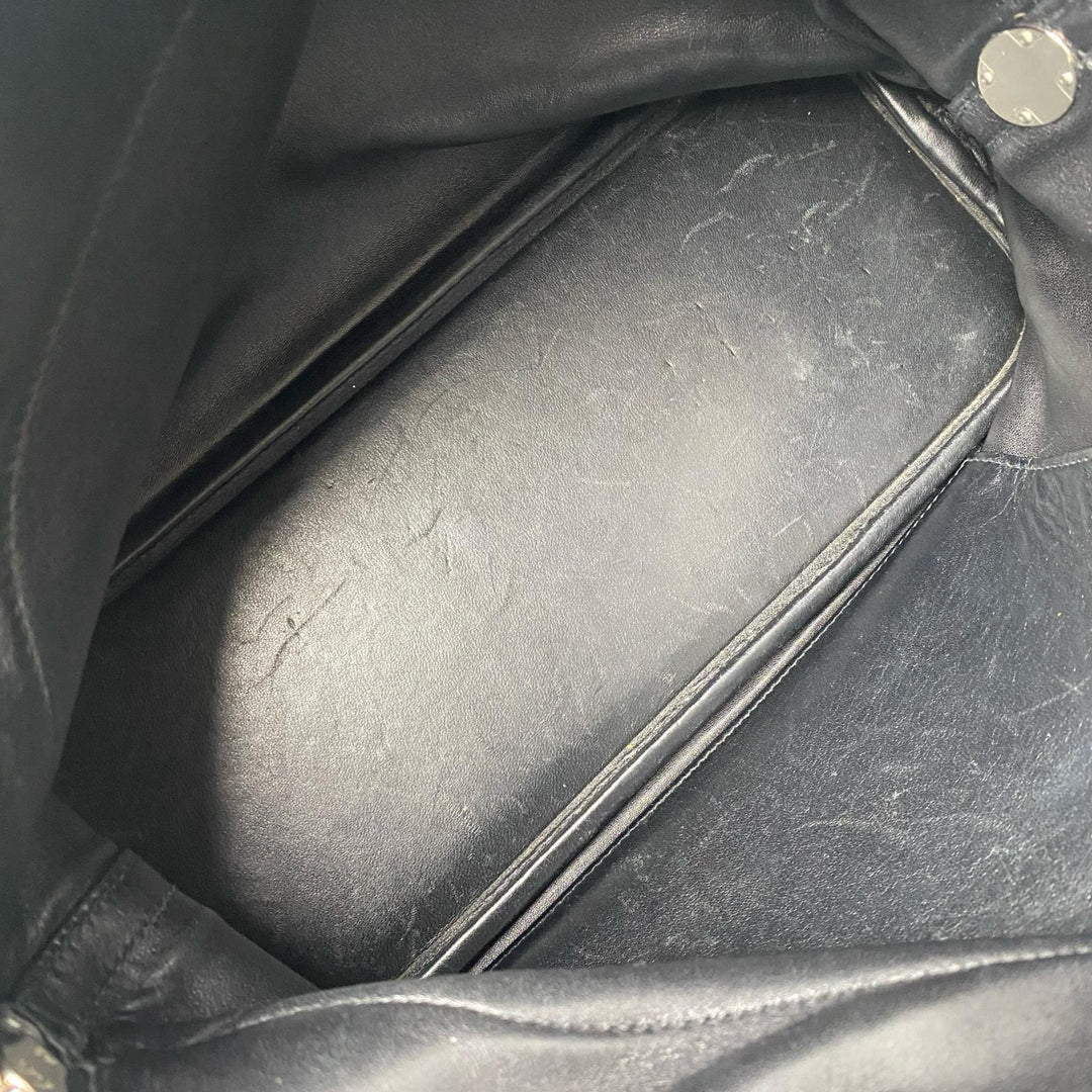 エルメス HERMES ボリード31 2way ハンドバッグ ショルダーバッグ 黒 ブラック トリヨン T刻印 SV金具 レディース