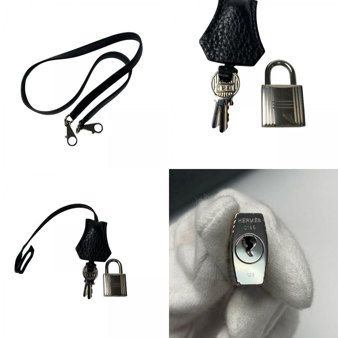 エルメス HERMES ボリード31 2way ハンドバッグ ショルダーバッグ 黒 ブラック トリヨン T刻印 SV金具 レディース