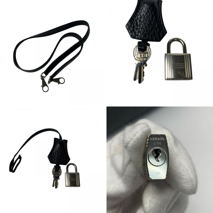 エルメス HERMES ボリード31 2way ハンドバッグ ショルダーバッグ 黒 ブラック トリヨン T刻印 SV金具 レディース