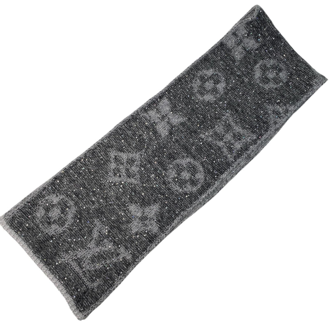ルイヴィトン LOUIS VUITTON エシャルプ モノグラム マフラー スパンコール レディース