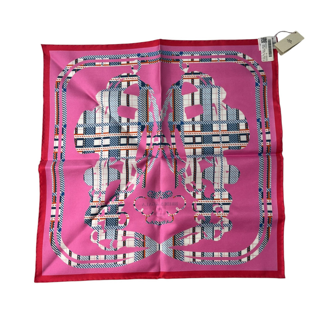未使用 エルメス HERMES レディース ブリッド・ドゥ・ガラ・タータン ガヴロッシュ 45 スカーフ